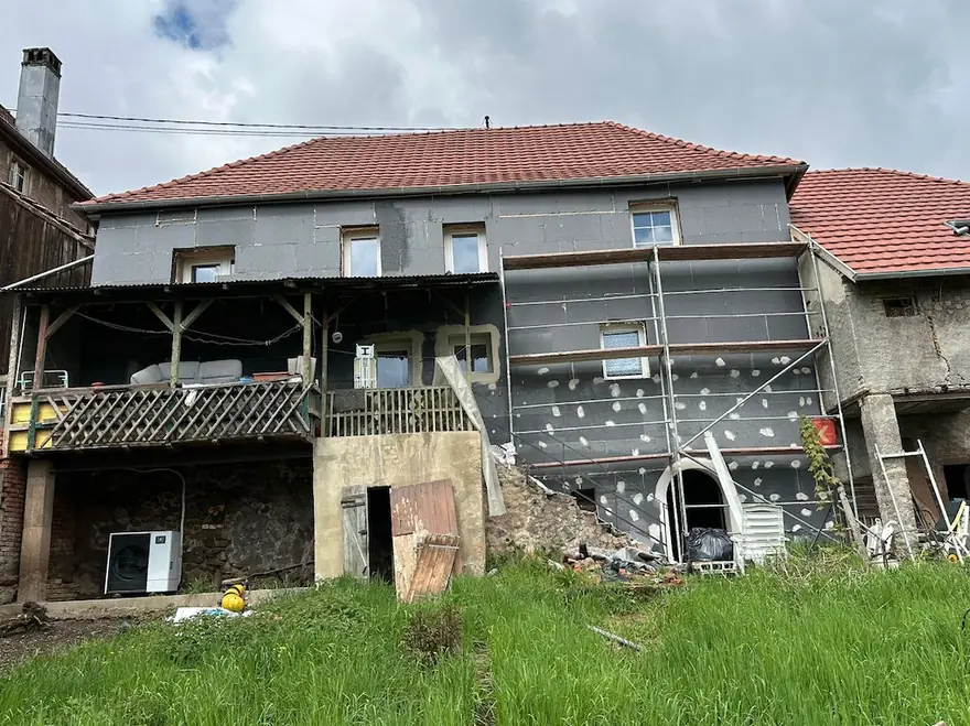 Façade avant travaux d'isolation
